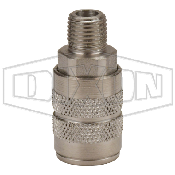F-Series Pneumatic Manual Male Threaded Coupler