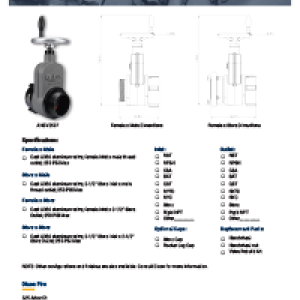 Aluminum Hydrant Gate Valves