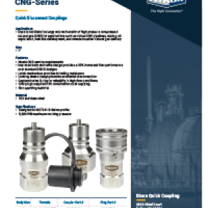 CNG-Series Quick Disconnect Couplings