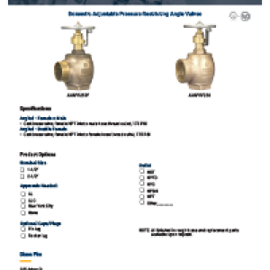 Domestic Adjustable Pressure Restricting Angle Valves