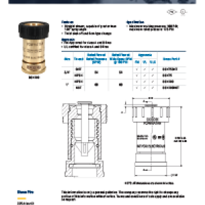 Bumpered Brass Fog Nozzles