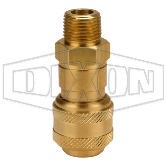 D-Series Pneumatic Automatic Male Threaded Coupler