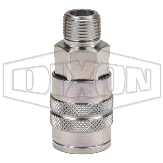 F-Series Pneumatic Manual Male Threaded Coupler