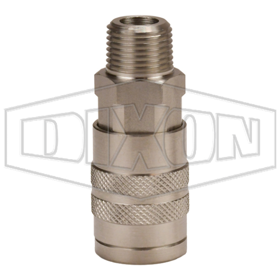 F-Series Pneumatic Manual Male Threaded Coupler