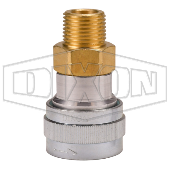 SHD-Series Schrader Pneumatic Male Threaded Coupler