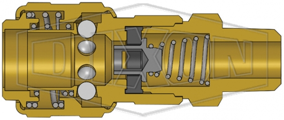 d series industrial coupler_2dm2-b_cutaway cad model