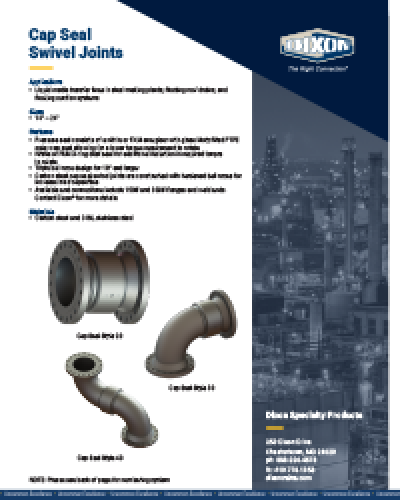Cap Seal Swivel Joints