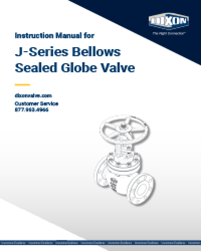 J-Series Bellows Sealed Globe Valve Instruction Manual