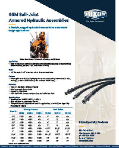 GSM Ball-Joint Armored Hydraulic Assemblies